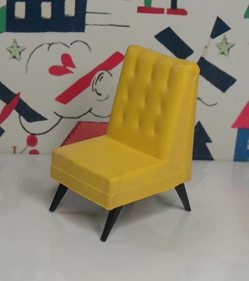 G Plan TV Chair Yellow 1007