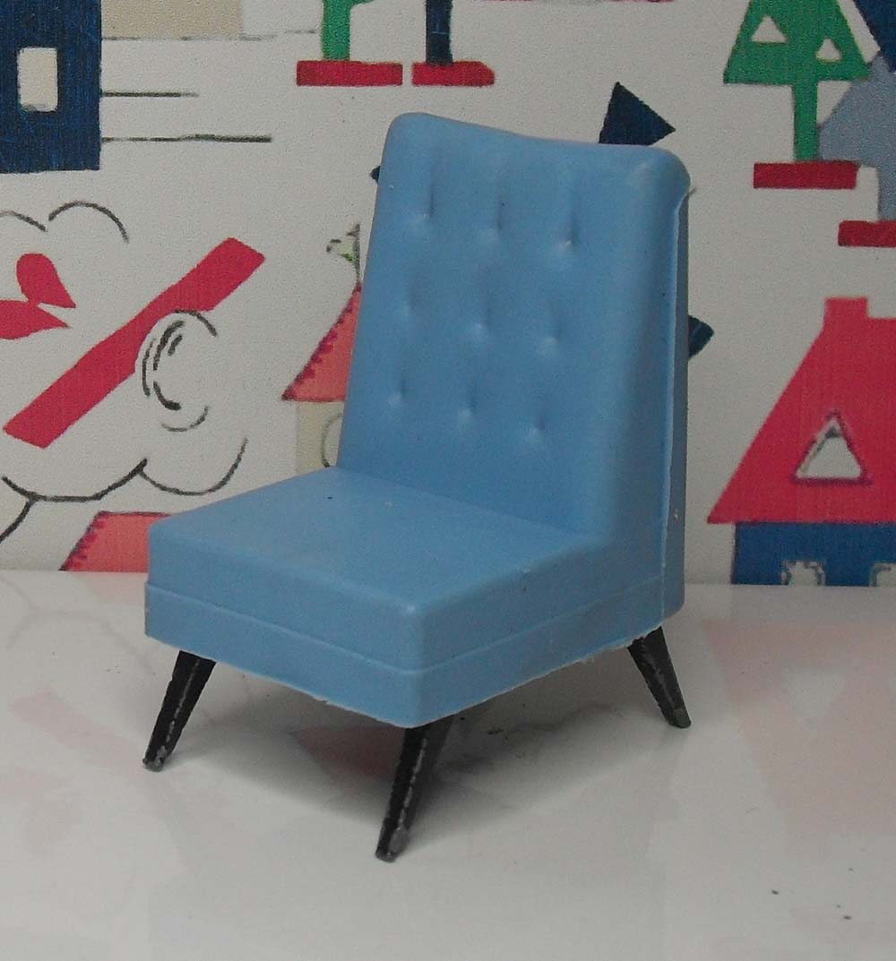G Plan TV Chair Blue 1007