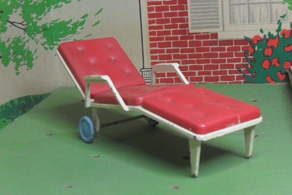 Triang Sun Lounger Red 1118