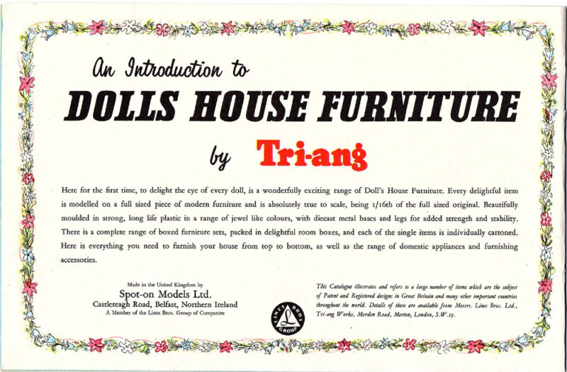 Catalogue Triang Dossier Presse 1961 + Tarifs - Bateaux