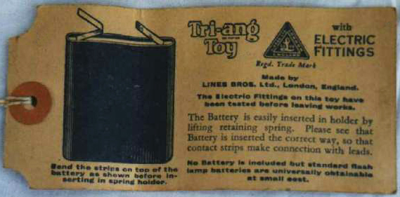 Lines/Triang No.30 Lighting Battery
